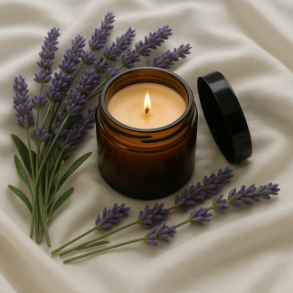 Lavendelzeit &ndash; Aromakerze f&uuml;r Ruhe & Schlaf